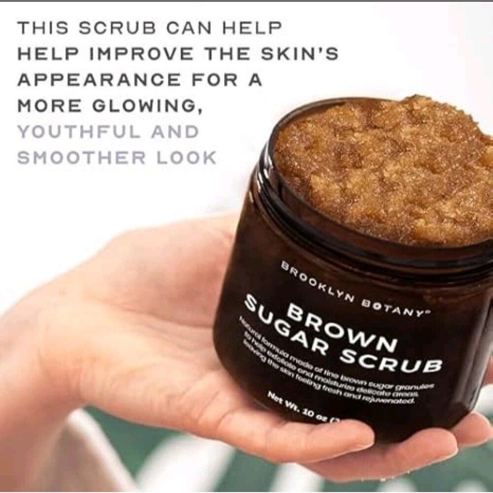 Brown Sugar Body Face Scrub Exfoliating Moisturizing Sweet Almond Oil Soft Skin